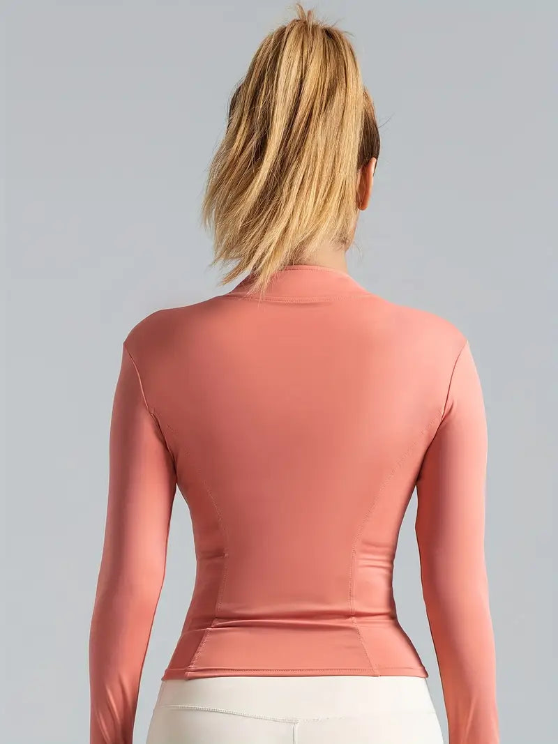 Performance Zip-Yoga-Jacke – Slim Fit Trainingsjacke für Damen