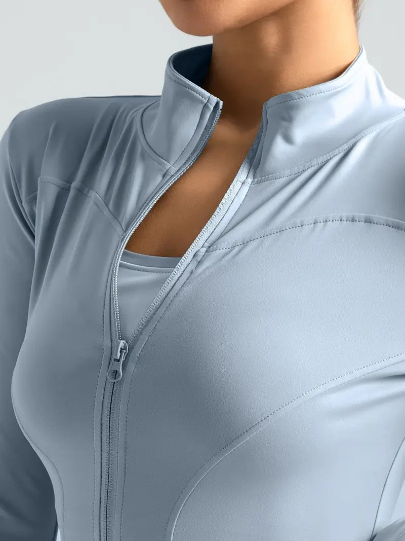 Performance Zip-Yoga-Jacke – Slim Fit Trainingsjacke für Damen