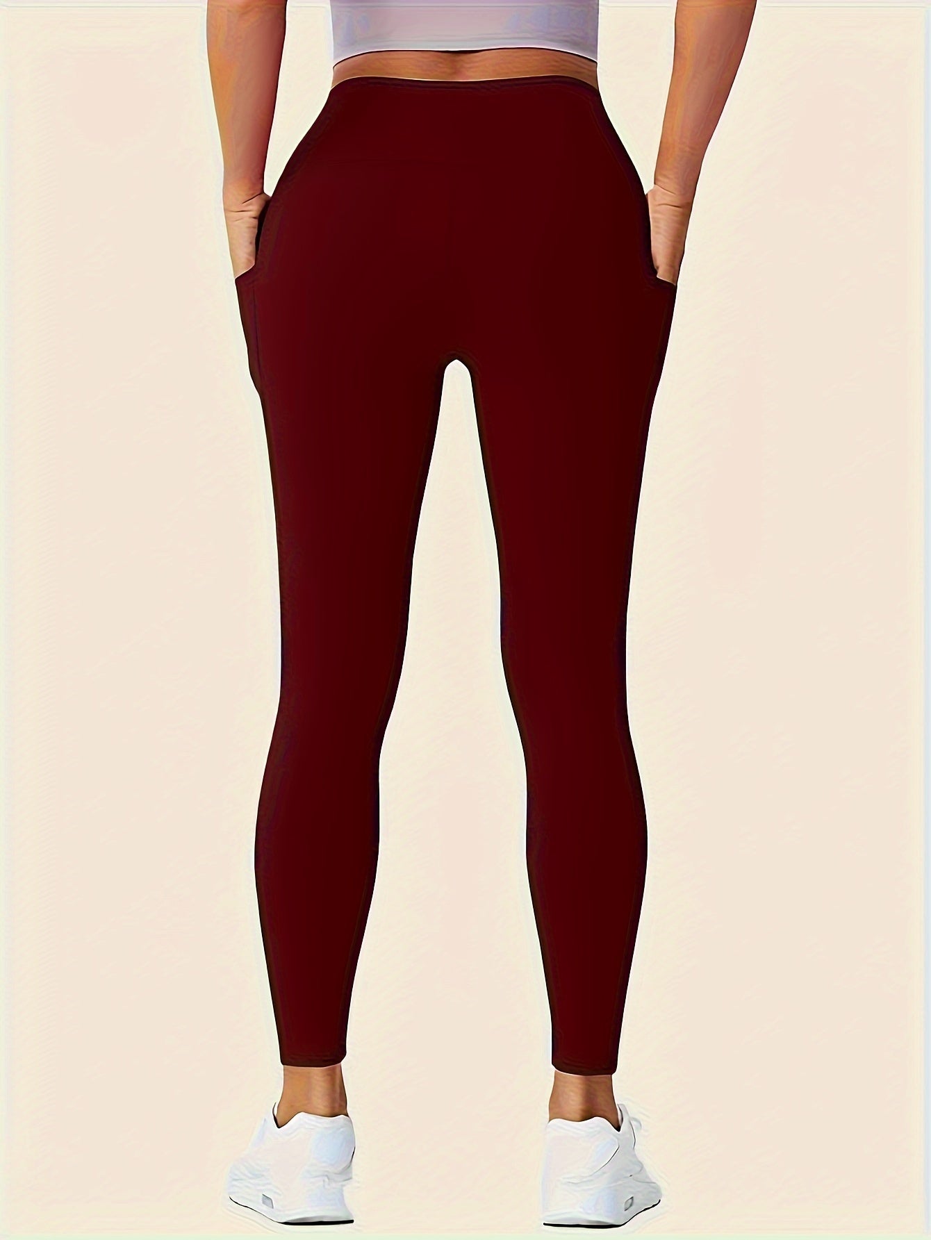 High-Waist Leggings mit Doppeltaschen