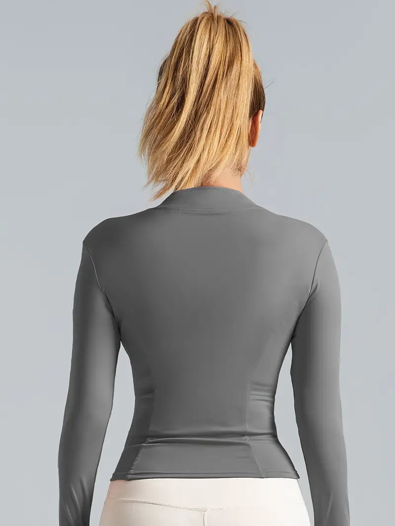 Performance Zip-Yoga-Jacke – Slim Fit Trainingsjacke für Damen