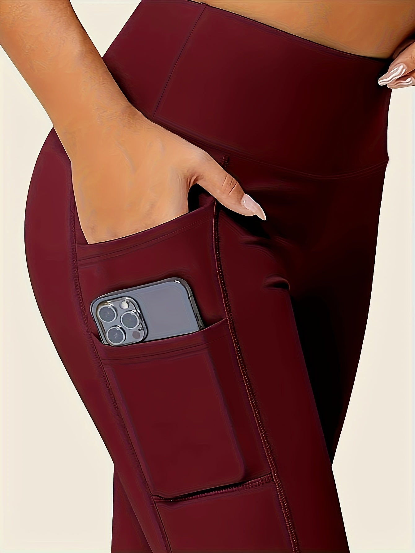 High-Waist Leggings mit Doppeltaschen