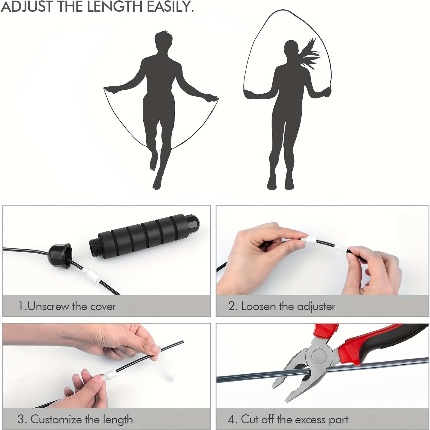 SpeedFit™ Springseil mit Gewichten & Memory-Griff