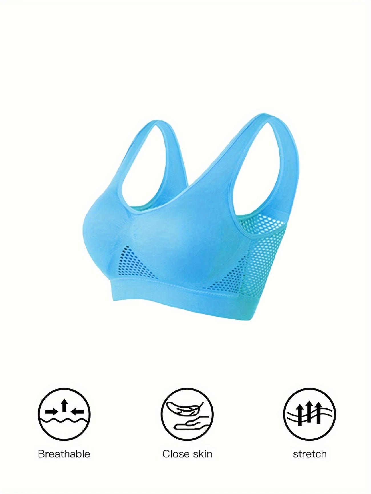 Atmungsaktiver Sport-BH mit Soft-Pads