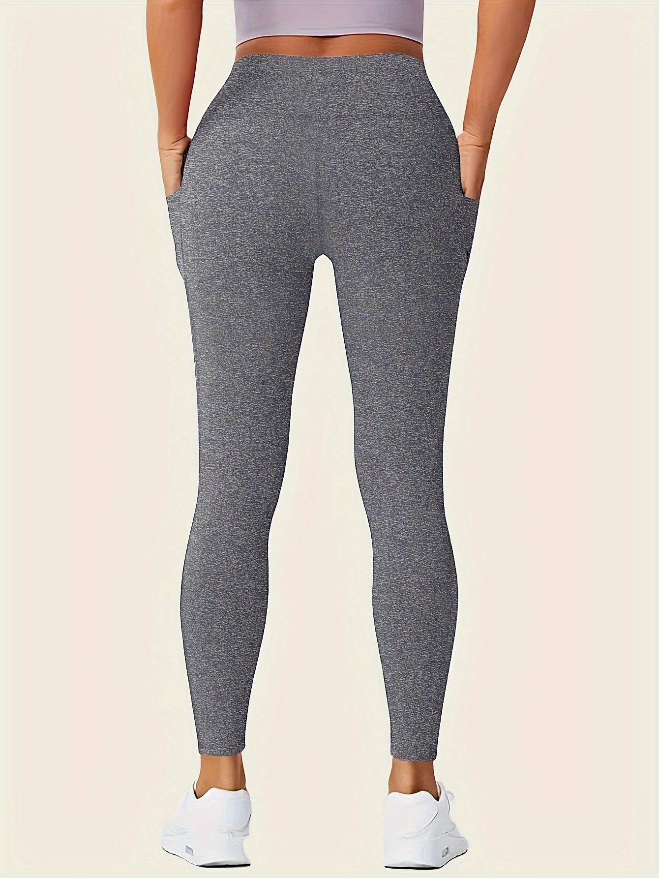 High-Waist Leggings mit Doppeltaschen
